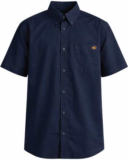 Motley Denim Zagreb Κοντομάνικο πουκάμισο Ναυτικό μπλε - Πουκάμισα - Aνδρικά πουκαμισα μεγαλα μεγάλα μεγέθη