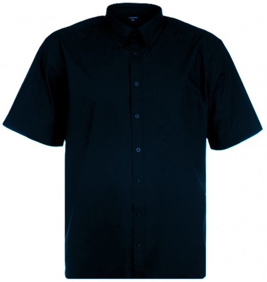 Espionage SH149 Plain Short Sleeve Shirt Navy - Κοντομάνικα πουκάμισα - Κοντομάνικα πουκάμισα μεγάλα μεγέθη