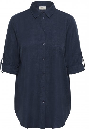 Kaffe Curve Ellie Shirt Tunic Moon Indigo Blue - Τουνίκ - 