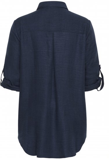Kaffe Curve Ellie Shirt Tunic Moon Indigo Blue - Τουνίκ - 