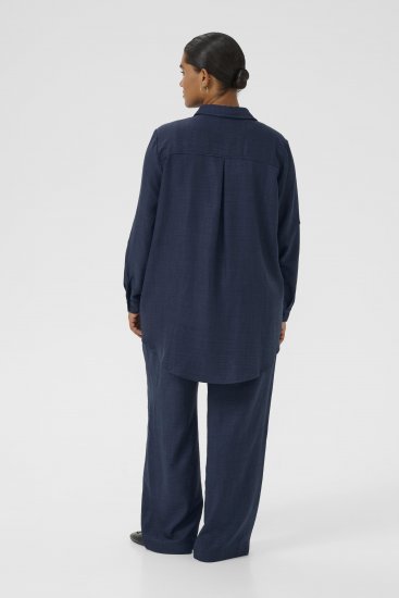 Kaffe Curve Ellie Shirt Tunic Moon Indigo Blue - Τουνίκ - 