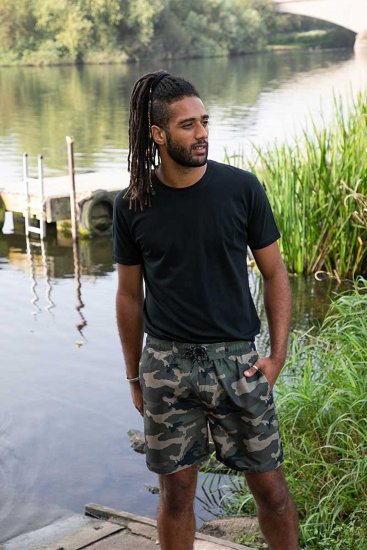 D555 Kody Camo Printed Swimshorts Khaki - Μαγιό - Μαγιό ανδρικά μεγάλα μεγέθη