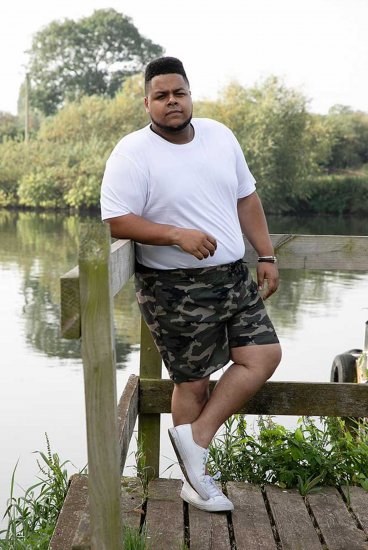 D555 Kody Camo Printed Swimshorts Khaki - Μαγιό - Μαγιό ανδρικά μεγάλα μεγέθη