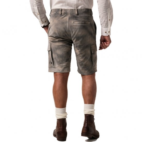 JP1880 Shorts Bermuda Traditional Cowhide Graphite Grey - Σορτς - Aνδρικεσ βερμουδεσ μεγαλα μεγάλα μεγέθη