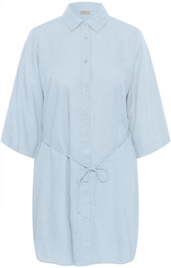 Kaffe Curve Mille Short Shirt Dress Nantucket Breeze Blue - Μίνι φορέματα - 