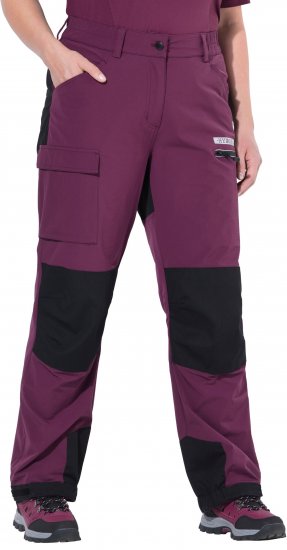 Ulla Popken HYPRAR Multifunctional Durable Inset Trekking Pants Dark Cherry Dark Cherry - Τζιν & Παντελόνια για Γυναίκες σε Μεγάλες Μεγέθη – Plus Size - 