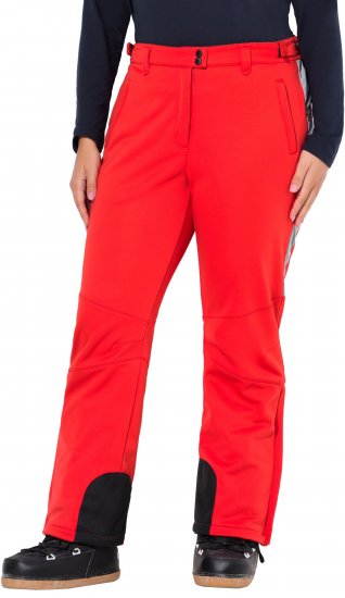 Ulla Popken Softshell Trousers Waterproof Zip Pockets Snow Gaiters Salsa - Τζιν & Παντελόνια για Γυναίκες σε Μεγάλες Μεγέθη – Plus Size - 