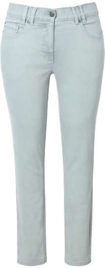 Ulla Popken Slim Leg Light Wash Jeans Light Moss Light Moss Green - Τζιν & Παντελόνια για Γυναίκες σε Μεγάλες Μεγέθη – Plus Size - 