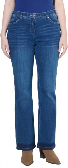 Ulla Popken Stretch Fit Bootcut Jeans Blue Denim - Τζιν & Παντελόνια για Γυναίκες σε Μεγάλες Μεγέθη – Plus Size - 