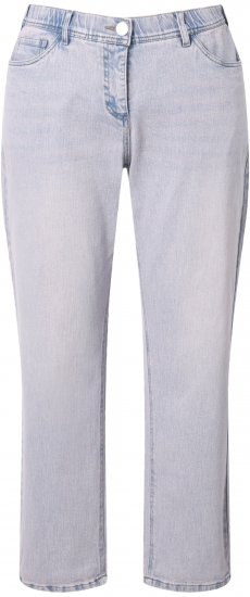 Ulla Popken Dyed Stretch Fit Boyfriend Jeans Light Light Blue Denim - Τζιν & Παντελόνια για Γυναίκες σε Μεγάλες Μεγέθη – Plus Size - 