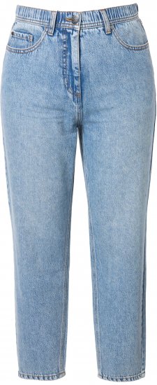 Ulla Popken Lyocell Blend Stretch Fit Jeans Mid Blue Denim - Τζιν & Παντελόνια για Γυναίκες σε Μεγάλες Μεγέθη – Plus Size - 