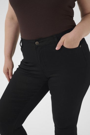 Kaffe Curve Lena Slim Jeans Black Deep - Τζιν - 