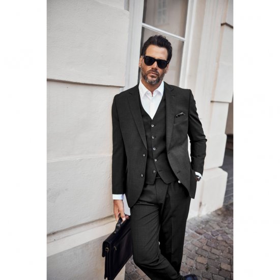 JP1880 Classic Two Button Stretch Suit Jacket Grey - Κουστούμια - κοστουμια ανδρικά μεγάλα μεγέθη