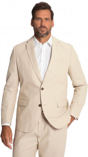 JP1880 Kos Linen Blend Jacket Sand - Κουστούμια - κοστουμια ανδρικά μεγάλα μεγέθη