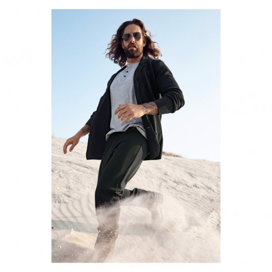 JP1880 Jacket Business Flexnamic Milano Black - Κουστούμια - κοστουμια ανδρικά μεγάλα μεγέθη