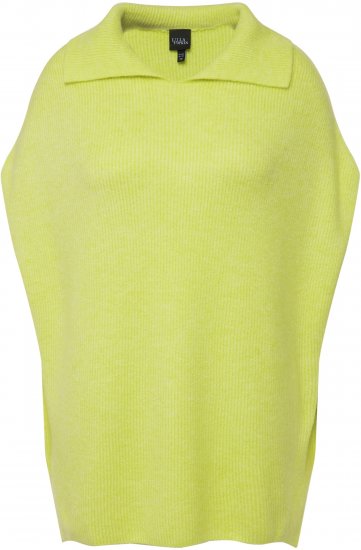 Ulla Popken Oversized Knit Sweater Vest Lime Green - φούτερ/Φούτερ με κουκούλα - 
