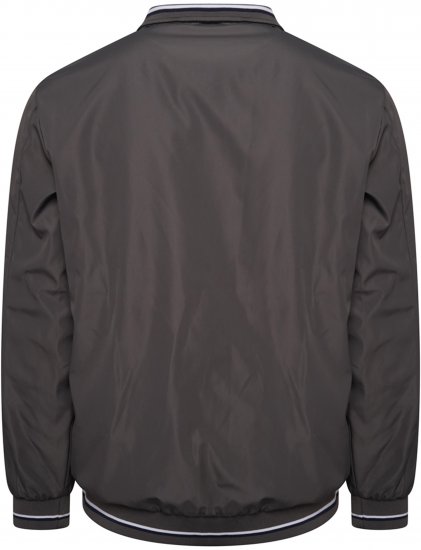 Kam Jeans 444 Premium Harrington Jacket Charcoal - Μπουφάν - Aνδρικά μπουφαν μεγάλα μεγέθη