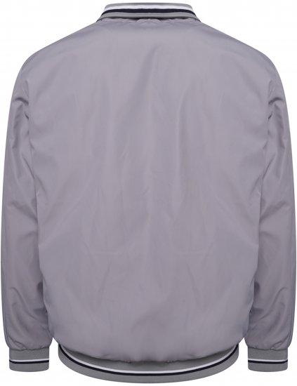 Kam jeans 444 Premium Harrington Jacket Silver - Μπουφάν - Aνδρικά μπουφαν μεγάλα μεγέθη