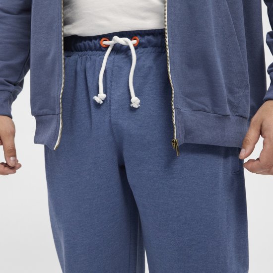 North Latitude Sweat Trousers Blue Melange - Αθλητικές φόρμες/σορτσάκια - Αθλητικές Φόρμες ανδρικεσ μεγάλα μεγέθη
