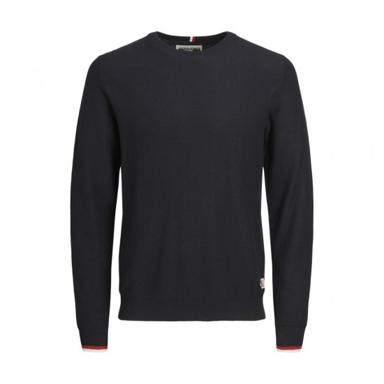 Jack & Jones Logan Spring Knitted Pullover Navy - φούτερ/Φούτερ με κουκούλα - φούτερ/Φούτερ με κουκούλα ανδρικά μεγάλα μεγέθη 