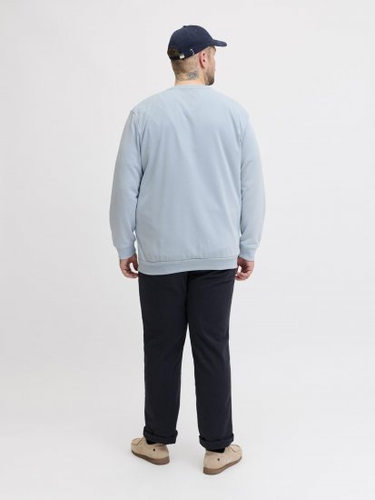 Jack & Jones Brandon Sweatshirt Blue - φούτερ/Φούτερ με κουκούλα - φούτερ/Φούτερ με κουκούλα ανδρικά μεγάλα μεγέθη 