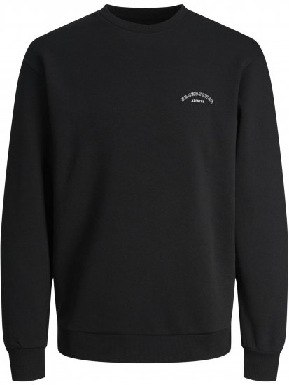 Jack & Jones College Logo Sweatshirt Black - φούτερ/Φούτερ με κουκούλα - φούτερ/Φούτερ με κουκούλα ανδρικά μεγάλα μεγέθη 