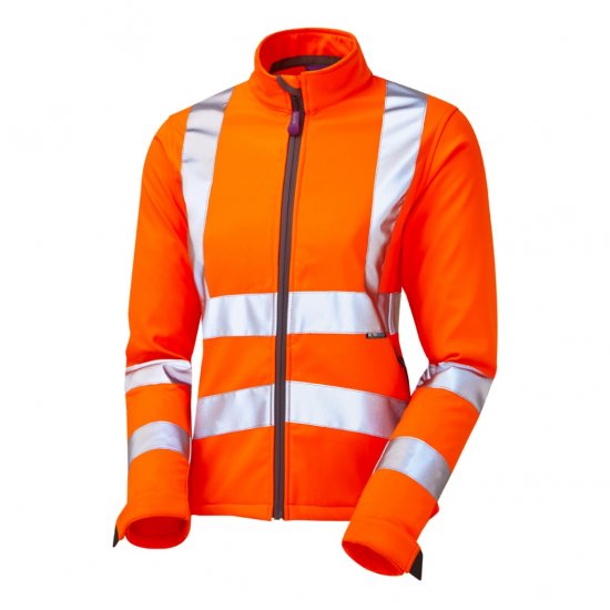 Leo Honeywell EcoViz Women's Softshell Jacket Orange - Ρούχα εργασίας - 