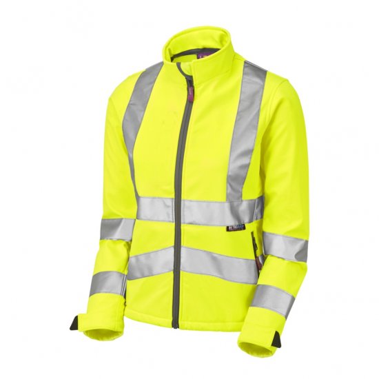 Leo Honeywell EcoViz Women's Softshell Jacket Yellow - Ρούχα εργασίας - 
