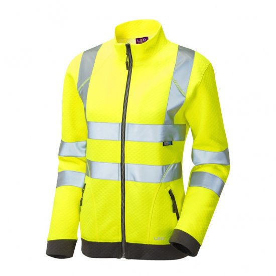 Leo Hollicombe EcoViz Women's Zipped Sweatshirt Yellow - Ρούχα εργασίας - 