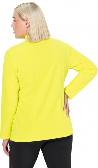 Ulla Popken Modular Fleece Zip Front Jacket Lime - φούτερ/Φούτερ με κουκούλα - 