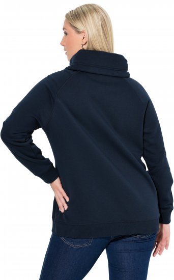 Ulla Popken Rhinestone Snowflake Turtleneck Sweatshirt Navy - φούτερ/Φούτερ με κουκούλα - 