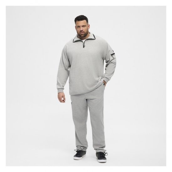 North Latitude Ottoman Sweatshirt Mid Grey - φούτερ/Φούτερ με κουκούλα - φούτερ/Φούτερ με κουκούλα ανδρικά μεγάλα μεγέθη 