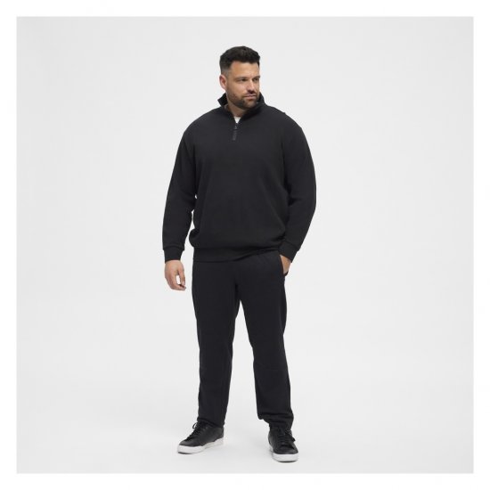 North Latitude Denim Half-Zip Sweatshirt Black - φούτερ/Φούτερ με κουκούλα - φούτερ/Φούτερ με κουκούλα ανδρικά μεγάλα μεγέθη 