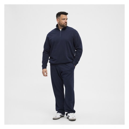 North Latitude Half-Zip Sweatshirt Navy Blue - φούτερ/Φούτερ με κουκούλα - φούτερ/Φούτερ με κουκούλα ανδρικά μεγάλα μεγέθη 