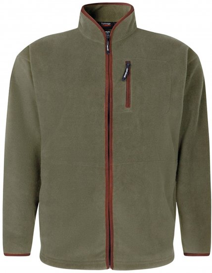 Espionage FL048 Microfleece Jacket Olive Green - Ρούχα φλις - Pούχα/ζακέτεσ φλισ ανδρικεσ μεγάλα μεγέθη