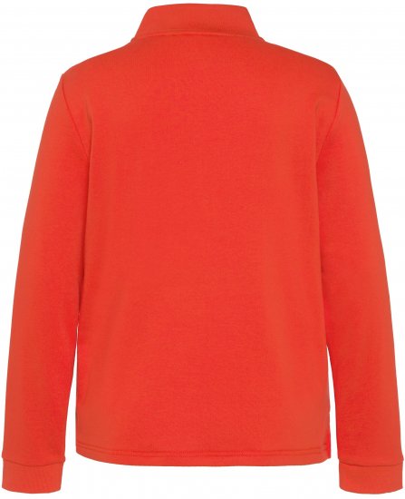 Ulla Popken PARIS Theme Zip Neck Sweatshirt Light Red - φούτερ/Φούτερ με κουκούλα - 