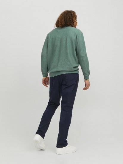 Jack & Jones Logan Spring Knitted Pillover Grey - φούτερ/Φούτερ με κουκούλα - φούτερ/Φούτερ με κουκούλα ανδρικά μεγάλα μεγέθη 