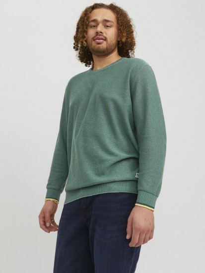 Jack & Jones Logan Spring Knitted Pillover Grey - φούτερ/Φούτερ με κουκούλα - φούτερ/Φούτερ με κουκούλα ανδρικά μεγάλα μεγέθη 