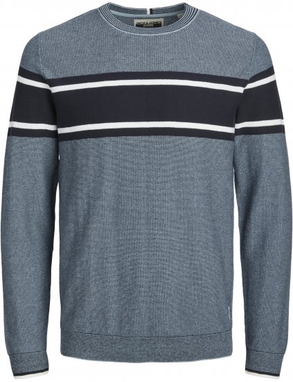 Jack & Jones Logan Spring Knitted Pullover Turquoise - φούτερ/Φούτερ με κουκούλα - φούτερ/Φούτερ με κουκούλα ανδρικά μεγάλα μεγέθη 