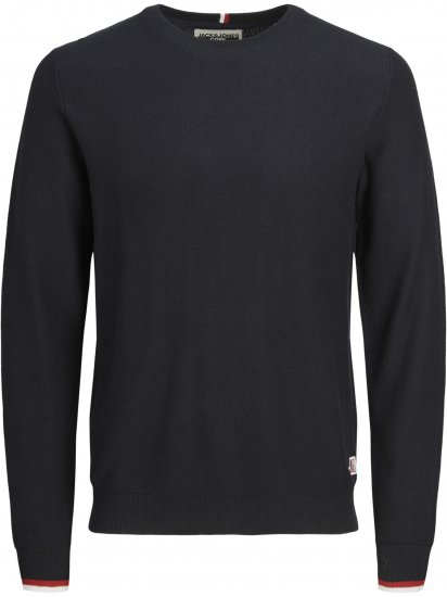 Jack & Jones Logan Spring Knitted Pullover Navy - φούτερ/Φούτερ με κουκούλα - φούτερ/Φούτερ με κουκούλα ανδρικά μεγάλα μεγέθη 