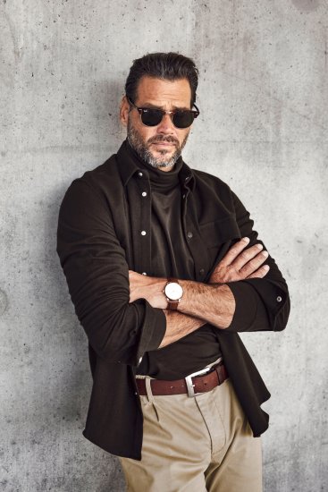 JP1880 Turtleneck Sweatshirt Long Sleeve Dark Brown - φούτερ/Φούτερ με κουκούλα - φούτερ/Φούτερ με κουκούλα ανδρικά μεγάλα μεγέθη 