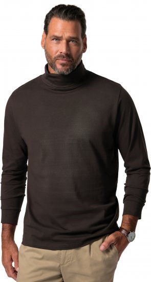 JP1880 Turtleneck Sweatshirt Long Sleeve Dark Brown - φούτερ/Φούτερ με κουκούλα - φούτερ/Φούτερ με κουκούλα ανδρικά μεγάλα μεγέθη 