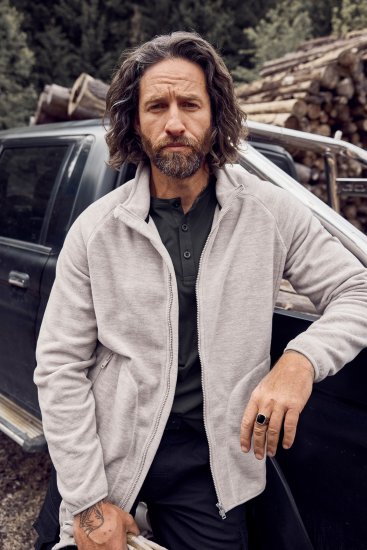 JP1880 Fleece Jacket Stand-up Collar Dusty Pink - Αθλητικά ρούχα & Outdoor - Aθλητικα ρούχα μεγάλα μεγέθη ανδρικά