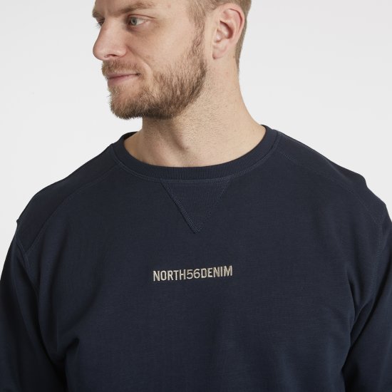 North Latitude Denim Logo Sweatshirt Navy Blue TALL - TALL Φούτερ - 