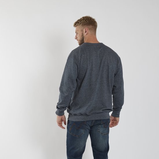 North Latitude O-Neck Sweatshirt Blue Melange TALL - TALL Φούτερ - 