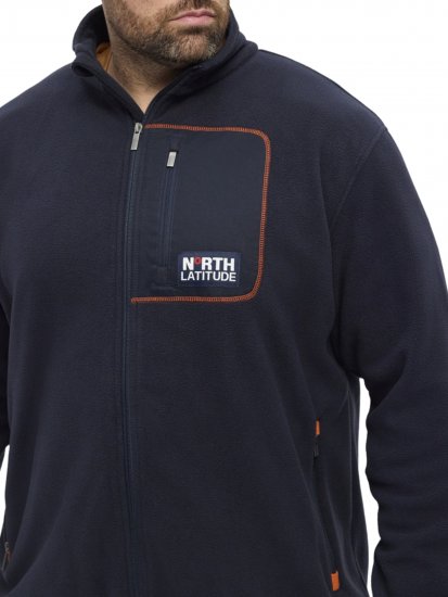 North Latitude 53142 Soft Fleece Jacket Dark Navy - φούτερ/Φούτερ με κουκούλα - φούτερ/Φούτερ με κουκούλα ανδρικά μεγάλα μεγέθη 