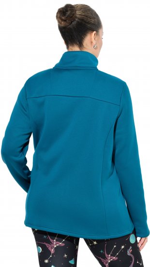 Ulla Popken Quick Drying Athletic Jacket Dark Petrol - φούτερ/Φούτερ με κουκούλα - 