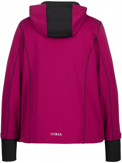 Ulla Popken HYPRAR Zip Front Hooded Stretch Sweatshirt Blackberry - φούτερ/Φούτερ με κουκούλα - 