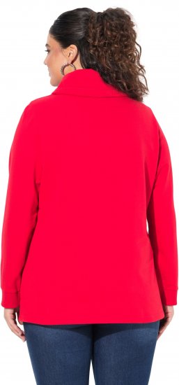 Ulla Popken HELLO Classic Fit Stand-Up Collar Sweatshirt Lychee - φούτερ/Φούτερ με κουκούλα - 