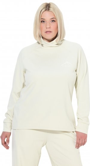 Ulla Popken Antibacterial Sporty Fit Sweatshirt Taupe - φούτερ/Φούτερ με κουκούλα - 